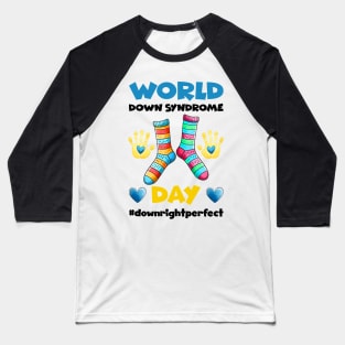 321 Awareness Support - Down Syndrome Day Baseball T-Shirt